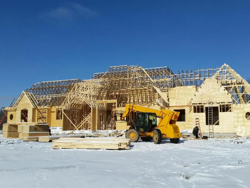 Custom wood framing work by Ram Peel Construction.
