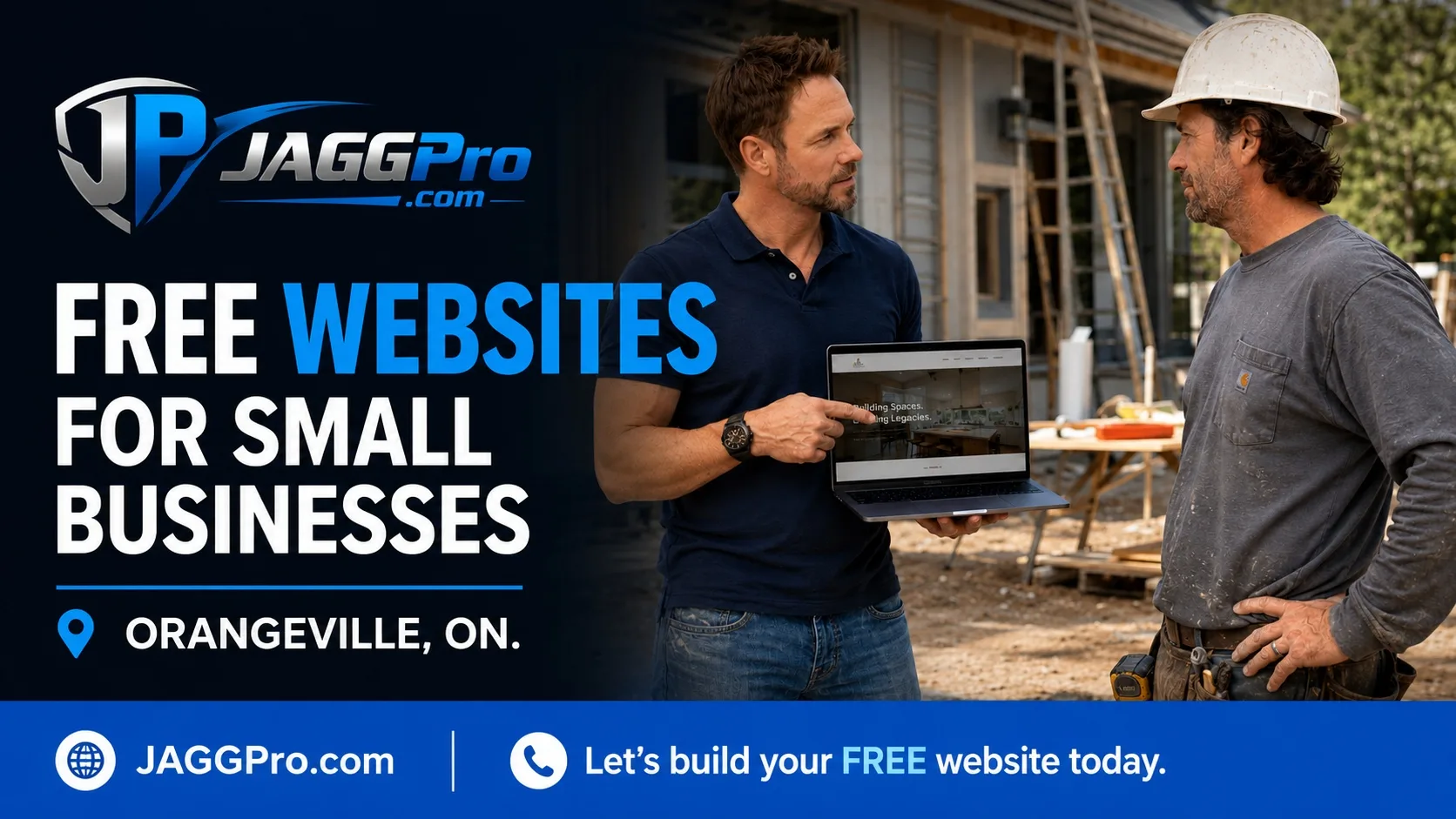 Jagg Pro — free websites for small businesses in Orangeville, Ontario